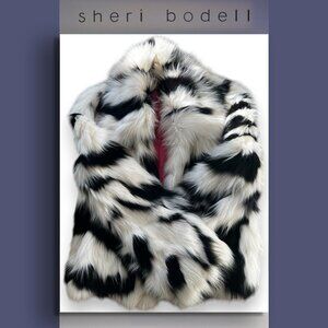 Vintage Sheri Bodell Dyed Fox Fur Jacket, Long, Silky Fun Fox Fur, Sz 10